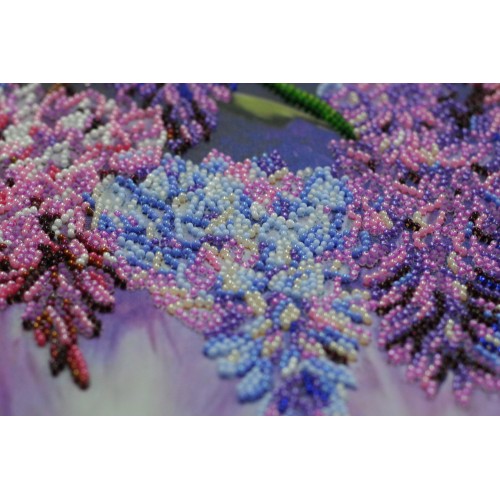 Main Bead Embroidery Kit Wisteria (Flowers), AB-711 by Abris Art - buy online! ✿ Fast delivery ✿ Factory price ✿ Wholesale and retail ✿ Purchase Great kits for embroidery with beads