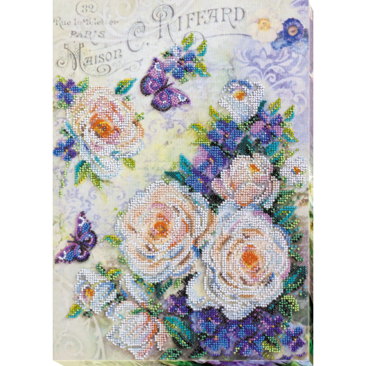 Main Bead Embroidery Kit Flowers for your beloved (Flowers), AB-716 by Abris Art - buy online! ✿ Fast delivery ✿ Factory price ✿ Wholesale and retail ✿ Purchase Great kits for embroidery with beads