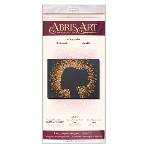 Main Bead Embroidery Kit Sparkle (Deco Scenes), AB-717 by Abris Art - buy online! ✿ Fast delivery ✿ Factory price ✿ Wholesale and retail ✿ Purchase Great kits for embroidery with beads