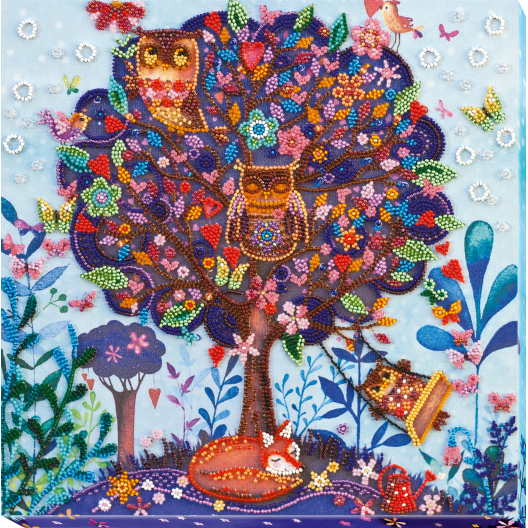 Main Bead Embroidery Kit Dream of the fox (Deco Scenes), AB-718 by Abris Art - buy online! ✿ Fast delivery ✿ Factory price ✿ Wholesale and retail ✿ Purchase Great kits for embroidery with beads