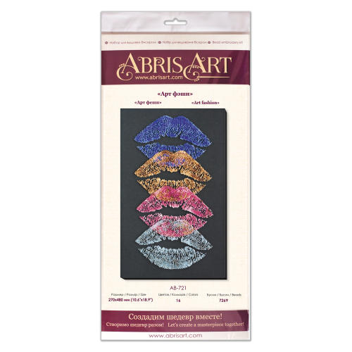 Main Bead Embroidery Kit Art fashion (Deco Scenes), AB-721 by Abris Art - buy online! ✿ Fast delivery ✿ Factory price ✿ Wholesale and retail ✿ Purchase Great kits for embroidery with beads