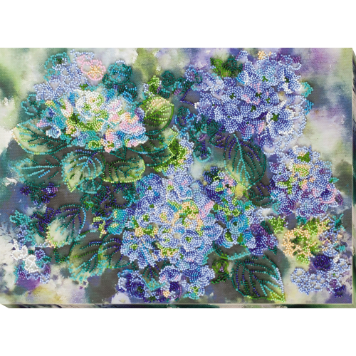 Main Bead Embroidery Kit Hydrangeas (Deco Scenes), AB-725 by Abris Art - buy online! ✿ Fast delivery ✿ Factory price ✿ Wholesale and retail ✿ Purchase Great kits for embroidery with beads