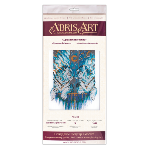 Main Bead Embroidery Kit Protectors of the East (Animals), AB-728 by Abris Art - buy online! ✿ Fast delivery ✿ Factory price ✿ Wholesale and retail ✿ Purchase Great kits for embroidery with beads