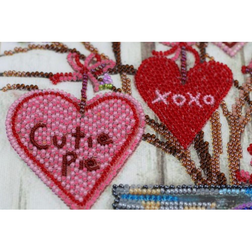 Main Bead Embroidery Kit About love (Household stories), AB-729 by Abris Art - buy online! ✿ Fast delivery ✿ Factory price ✿ Wholesale and retail ✿ Purchase Great kits for embroidery with beads