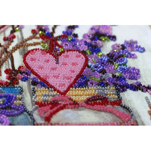 Main Bead Embroidery Kit About love (Household stories), AB-729 by Abris Art - buy online! ✿ Fast delivery ✿ Factory price ✿ Wholesale and retail ✿ Purchase Great kits for embroidery with beads