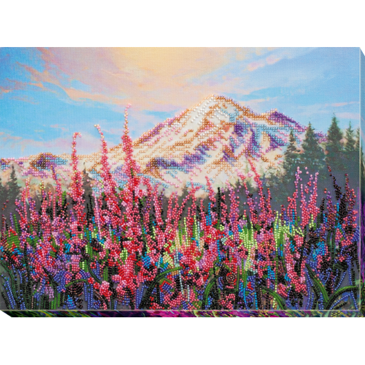 Main Bead Embroidery Kit During the blooming of Ivan Chai (Landscapes), AB-732 by Abris Art - buy online! ✿ Fast delivery ✿ Factory price ✿ Wholesale and retail ✿ Purchase Great kits for embroidery with beads