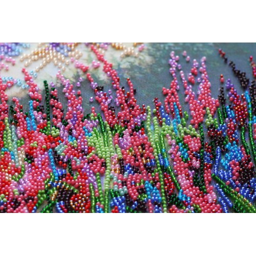 Main Bead Embroidery Kit During the blooming of Ivan Chai (Landscapes), AB-732 by Abris Art - buy online! ✿ Fast delivery ✿ Factory price ✿ Wholesale and retail ✿ Purchase Great kits for embroidery with beads