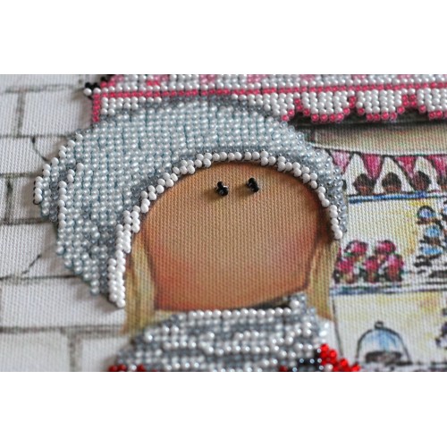 Main Bead Embroidery Kit Meeting in the cafe (Kids), AB-740 by Abris Art - buy online! ✿ Fast delivery ✿ Factory price ✿ Wholesale and retail ✿ Purchase Great kits for embroidery with beads