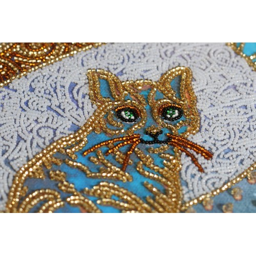 Main Bead Embroidery Kit Мoon walk (Animals), AB-747 by Abris Art - buy online! ✿ Fast delivery ✿ Factory price ✿ Wholesale and retail ✿ Purchase Great kits for embroidery with beads