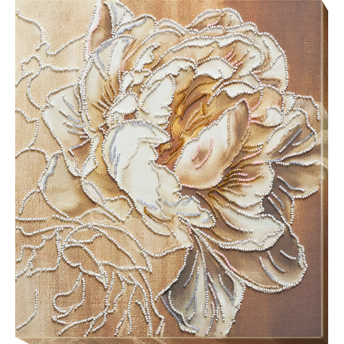 Main Bead Embroidery Kit Peony (Flowers), AB-750 by Abris Art - buy online! ✿ Fast delivery ✿ Factory price ✿ Wholesale and retail ✿ Purchase Great kits for embroidery with beads