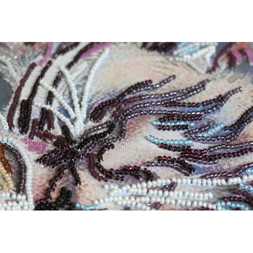 Main Bead Embroidery Kit Purring (Animals), AB-751 by Abris Art - buy online! ✿ Fast delivery ✿ Factory price ✿ Wholesale and retail ✿ Purchase Great kits for embroidery with beads