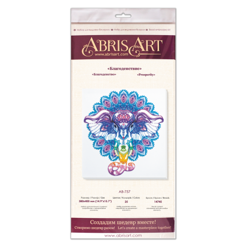 Main Bead Embroidery Kit Prosperity (Deco Scenes), AB-757 by Abris Art - buy online! ✿ Fast delivery ✿ Factory price ✿ Wholesale and retail ✿ Purchase Great kits for embroidery with beads
