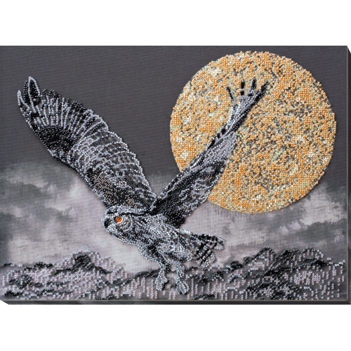 Main Bead Embroidery Kit Night flight (Deco Scenes), AB-759 by Abris Art - buy online! ✿ Fast delivery ✿ Factory price ✿ Wholesale and retail ✿ Purchase Great kits for embroidery with beads