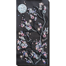 Main Bead Embroidery Kit Night sakura (Flowers)