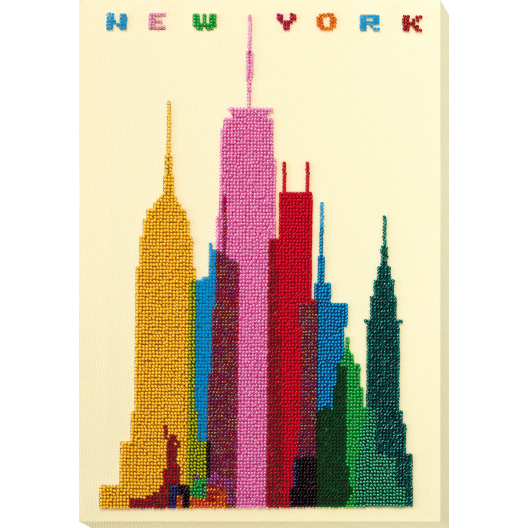 Main Bead Embroidery Kit New York City (Deco Scenes), AB-764 by Abris Art - buy online! ✿ Fast delivery ✿ Factory price ✿ Wholesale and retail ✿ Purchase Great kits for embroidery with beads