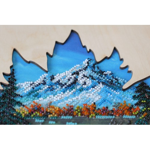 Creativity kits/Bead embroidery kits  with a wooden frame Bunfa`s fresh coolness (Landscapes), AB-768 by Abris Art - buy online! ✿ Fast delivery ✿ Factory price ✿ Wholesale and retail ✿ Purchase Great kits for embroidery with beads