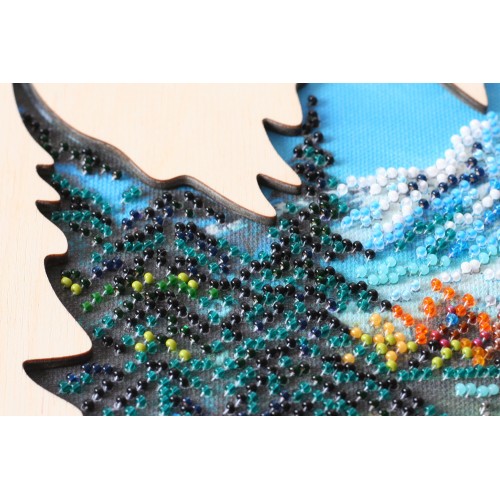 Creativity kits/Bead embroidery kits  with a wooden frame Bunfa`s fresh coolness (Landscapes), AB-768 by Abris Art - buy online! ✿ Fast delivery ✿ Factory price ✿ Wholesale and retail ✿ Purchase Great kits for embroidery with beads