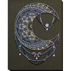 Main Bead Embroidery Kit Moon pattern (Deco Scenes)