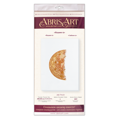 Main Bead Embroidery Kit Cadence-2 white (Deco Scenes), AB-774-01 by Abris Art - buy online! ✿ Fast delivery ✿ Factory price ✿ Wholesale and retail ✿ Purchase Great kits for embroidery with beads