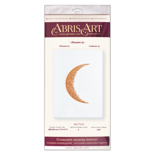 Main Bead Embroidery Kit Cadence-3 white (Deco Scenes), AB-775-01 by Abris Art - buy online! ✿ Fast delivery ✿ Factory price ✿ Wholesale and retail ✿ Purchase Great kits for embroidery with beads