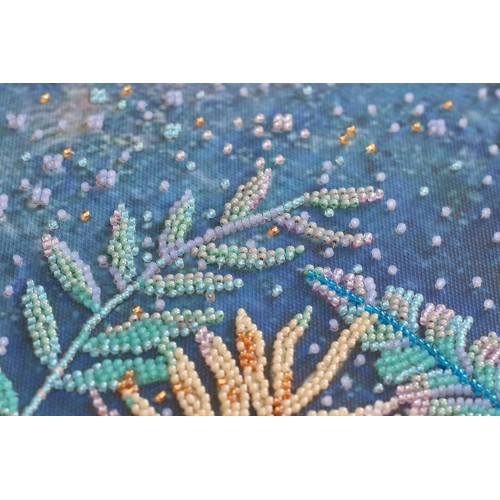 Main Bead Embroidery Kit Tropical night (Landscapes), AB-777 by Abris Art - buy online! ✿ Fast delivery ✿ Factory price ✿ Wholesale and retail ✿ Purchase Great kits for embroidery with beads