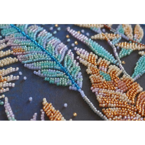 Main Bead Embroidery Kit Tropical night (Landscapes), AB-777 by Abris Art - buy online! ✿ Fast delivery ✿ Factory price ✿ Wholesale and retail ✿ Purchase Great kits for embroidery with beads