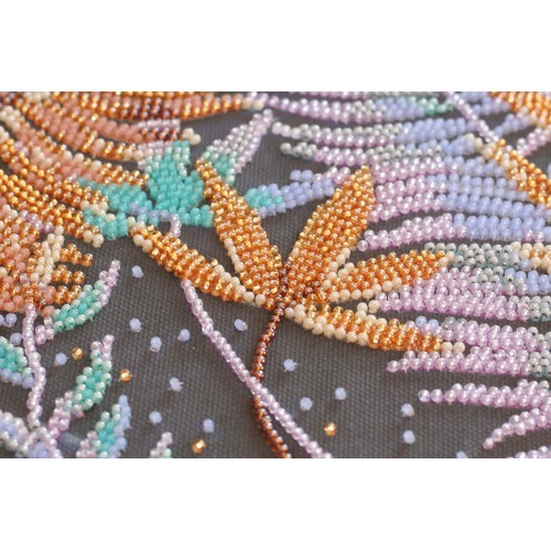 Main Bead Embroidery Kit Tropical night (Landscapes), AB-777 by Abris Art - buy online! ✿ Fast delivery ✿ Factory price ✿ Wholesale and retail ✿ Purchase Great kits for embroidery with beads