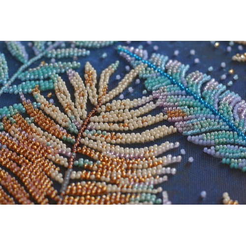 Main Bead Embroidery Kit Tropical night (Landscapes), AB-777 by Abris Art - buy online! ✿ Fast delivery ✿ Factory price ✿ Wholesale and retail ✿ Purchase Great kits for embroidery with beads