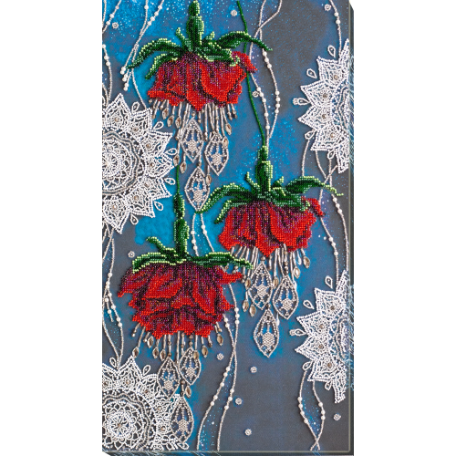 Main Bead Embroidery Kit Night flowers (Deco Scenes), AB-780 by Abris Art - buy online! ✿ Fast delivery ✿ Factory price ✿ Wholesale and retail ✿ Purchase Great kits for embroidery with beads