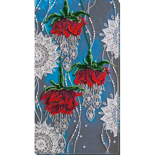 Main Bead Embroidery Kit Night flowers (Deco Scenes), AB-780 by Abris Art - buy online! ✿ Fast delivery ✿ Factory price ✿ Wholesale and retail ✿ Purchase Great kits for embroidery with beads