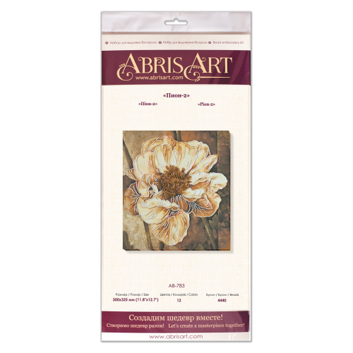 Main Bead Embroidery Kit Рion-2 (Flowers), AB-783 by Abris Art - buy online! ✿ Fast delivery ✿ Factory price ✿ Wholesale and retail ✿ Purchase Great kits for embroidery with beads