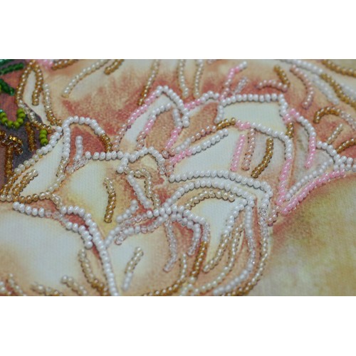 Main Bead Embroidery Kit Мagnolia (Flowers), AB-784 by Abris Art - buy online! ✿ Fast delivery ✿ Factory price ✿ Wholesale and retail ✿ Purchase Great kits for embroidery with beads