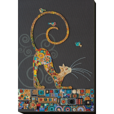 Main Bead Embroidery Kit Kitty (Animals)