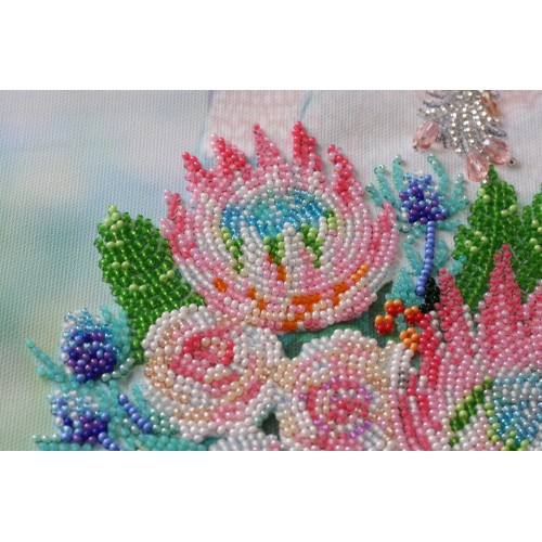 Main Bead Embroidery Kit Special day (Flowers), AB-803 by Abris Art - buy online! ✿ Fast delivery ✿ Factory price ✿ Wholesale and retail ✿ Purchase Great kits for embroidery with beads