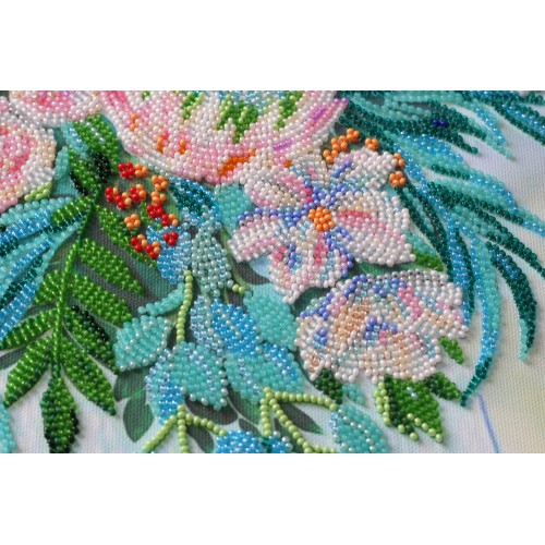 Main Bead Embroidery Kit Special day (Flowers), AB-803 by Abris Art - buy online! ✿ Fast delivery ✿ Factory price ✿ Wholesale and retail ✿ Purchase Great kits for embroidery with beads