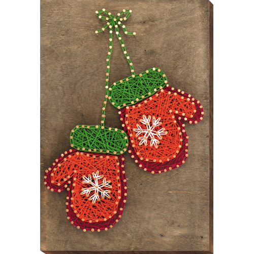Creative Kit/String Art Mittens, ABC-005 by Abris Art - buy online! ✿ Fast delivery ✿ Factory price ✿ Wholesale and retail ✿ Purchase String art