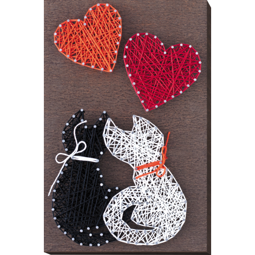Creative Kit/String Art Love, ABC-007 by Abris Art - buy online! ✿ Fast delivery ✿ Factory price ✿ Wholesale and retail ✿ Purchase String art