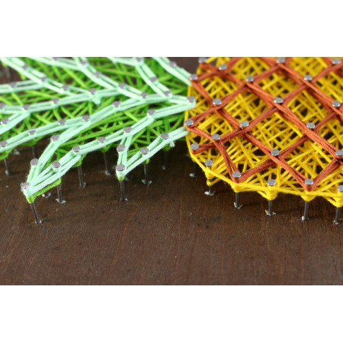Creative Kit/String Art Pineapple, ABC-009 by Abris Art - buy online! ✿ Fast delivery ✿ Factory price ✿ Wholesale and retail ✿ Purchase String art