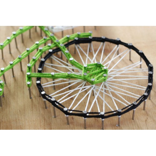 Creative Kit/String Art Bicycle, ABC-011 by Abris Art - buy online! ✿ Fast delivery ✿ Factory price ✿ Wholesale and retail ✿ Purchase String art