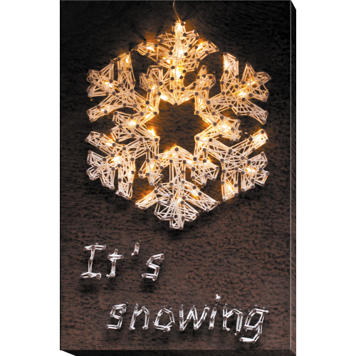 Creative Kit/String Art Snowflake, ABC-015 by Abris Art - buy online! ✿ Fast delivery ✿ Factory price ✿ Wholesale and retail ✿ Purchase String art