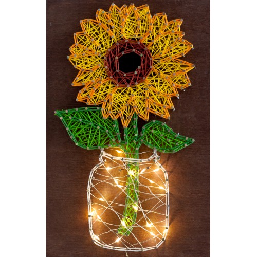 Creative Kit/String Art Sunflower, ABC-018 by Abris Art - buy online! ✿ Fast delivery ✿ Factory price ✿ Wholesale and retail ✿ Purchase String art