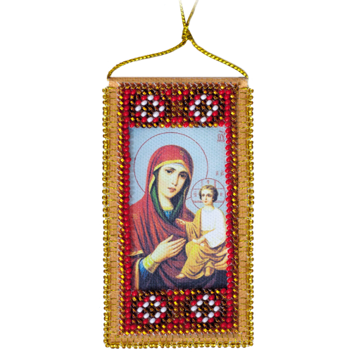 Talisman bead embroidery kits Our Lady Prayer for kids, ABO-003 by Abris Art - buy online! ✿ Fast delivery ✿ Factory price ✿ Wholesale and retail ✿ Purchase Charms for embroidery with beads on canvas