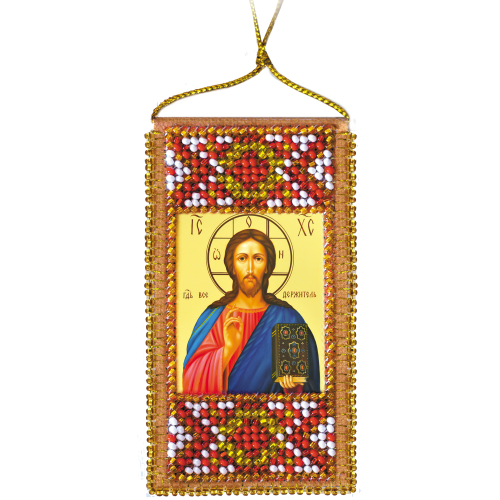Talisman bead embroidery kits The Lords Prayer., ABO-011 by Abris Art - buy online! ✿ Fast delivery ✿ Factory price ✿ Wholesale and retail ✿ Purchase Charms for embroidery with beads on canvas