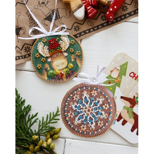 Decoration Christmas lights, ABT-014 by Abris Art - buy online! ✿ Fast delivery ✿ Factory price ✿ Wholesale and retail ✿ Purchase Kits for embroidery with beads on canvas - Christmas and New Year toys and decorations