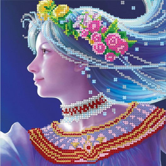 Charts on artistic canvas Diva, AC-028 by Abris Art - buy online! ✿ Fast delivery ✿ Factory price ✿ Wholesale and retail ✿ Purchase Scheme for embroidery with beads on canvas (200x200 mm)