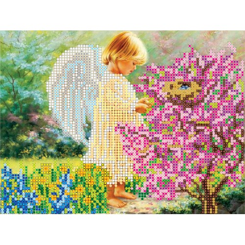 Charts on artistic canvas Spring Awakening, AC-036 by Abris Art - buy online! ✿ Fast delivery ✿ Factory price ✿ Wholesale and retail ✿ Purchase Scheme for embroidery with beads on canvas (200x200 mm)