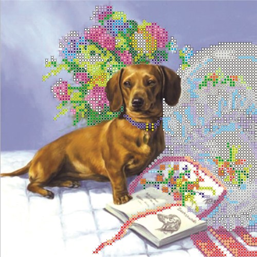 Charts on artistic canvas Idyll, AC-068 by Abris Art - buy online! ✿ Fast delivery ✿ Factory price ✿ Wholesale and retail ✿ Purchase Scheme for embroidery with beads on canvas (200x200 mm)