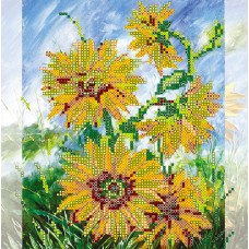 Charts on artistic canvas Sunny Flowers