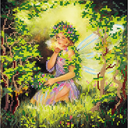 Charts on artistic canvas Nymph, AC-099 by Abris Art - buy online! ✿ Fast delivery ✿ Factory price ✿ Wholesale and retail ✿ Purchase Scheme for embroidery with beads on canvas (200x200 mm)