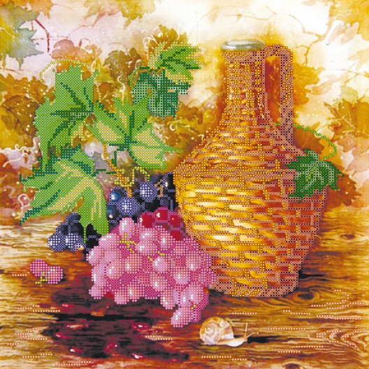 Grapevine, AC-220 by Abris Art - buy online! ✿ Fast delivery ✿ Factory price ✿ Wholesale and retail ✿ Purchase Large schemes for embroidery with beads on canvas (300x300 mm)